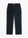 Blue Washed Slim Straight Leg Chinos  Women