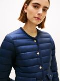 Blue Water Repellent Lightweight Down Slim Jacket  Women