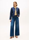 Blue Water Repellent Lightweight Down Slim Jacket  Women