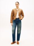 Brown Water Repellent Lightweight Down Slim Jacket  Women