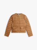 Brown Water Repellent Lightweight Down Slim Jacket  Women