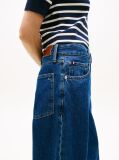 Blue Mid Rise Tapered Barrel Leg Jeans  Women