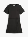 Μαύρο Μίνι Φόρεμα T-Shirt Από Interlock Πλέξη  Γυναίκες