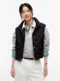 Black Flag Down Lightweight Quilted Gilet  Women