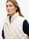Beige Flag Down Lightweight Quilted Gilet  Women