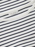Multi Slim Boat Neck Three-Quarter Sleeve T-Shirt  Women
