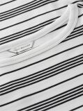 Multi Slim Boat Neck Three-Quarter Sleeve T-Shirt  Women