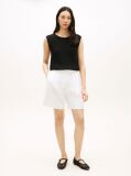 Black Open-Knit Crochet Raglan Short Sleeve Top  Women