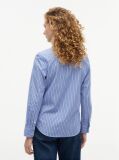 Blue Regular Fit Flag Embroidery Poplin Shirt  Women