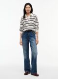 Multi Premium Knit Gold-Tone Button Polo Jumper  Women