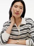 Multi Premium Knit Gold-Tone Button Polo Jumper  Women