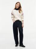 Beige Pure Wool Oversized Mock Neck Jumper  Women