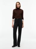 Brown Pure Wool Slim Turtleneck Jumper  Women