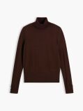 Brown Pure Wool Slim Turtleneck Jumper  Women