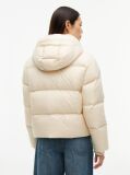 Beige Logo Embroidery Water Repellent Down Jacket  Women