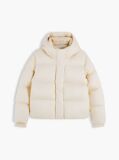 Beige Logo Embroidery Water Repellent Down Jacket  Women