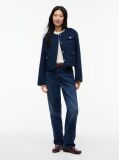 Blue Double-Faced Wool Blend Jacquard Slim Jacket  Women