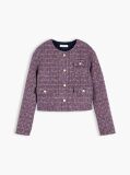 Multi Double-Faced Wool Blend Jacquard Slim Jacket  Women