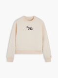 Beige Logo Relaxed Terry Sweatshirt  Women