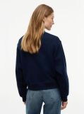 Blue Logo Relaxed Terry Sweatshirt  Women