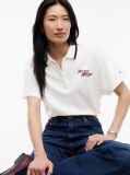 Beige Relaxed Fit Logo Polo Shirt  Women