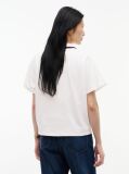 Beige Relaxed Fit Logo Polo Shirt  Women