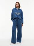 Blue Terry Straight Leg Joggers  Women