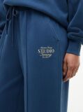 Blue Terry Straight Leg Joggers  Women