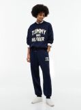 Μπλε Oversized Φούτερ Με Varsity Λογότυπο   Γυναίκες