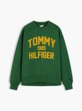 Πράσινο Oversized Φούτερ Με Varsity Λογότυπο   Γυναίκες