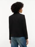 Black Timeless Wool Blend Single Breasted Blazer  Women