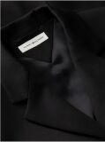 Black Timeless Wool Blend Single Breasted Blazer  Women