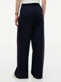 Blue Global Stripe Drawstring Wide Leg Trousers  Women