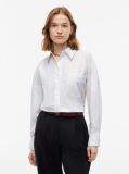 White Relaxed Fit Double Cuff Poplin Shirt  Women