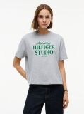Grey Logo Relaxed Jersey T-Shirt  Women