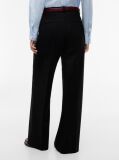 Black Timeless Wool Blend Wide Leg Trousers  Women