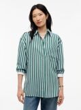 Multi Relaxed Fit Stripe Double Cuff Shirt  Women