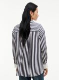 Multi Relaxed Fit Stripe Double Cuff Shirt  Women