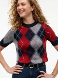 Multi Argyle Short Sleeve Jumper  Women