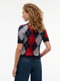Multi Argyle Short Sleeve Jumper  Women