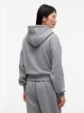 Γκρι Άνετο Fleece Hoody Με Varsity Λογότυπο  Γυναίκες