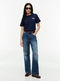 Blue Logo Jersey Crew Neck T-Shirt  Women