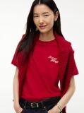 Red Logo Jersey Crew Neck T-Shirt  Women