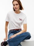 Beige Logo Jersey Crew Neck T-Shirt  Women
