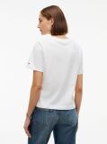 Beige Logo Jersey Crew Neck T-Shirt  Women