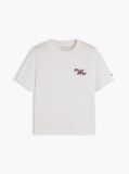 Beige Logo Jersey Crew Neck T-Shirt  Women