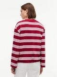 Multi Rugby Stripe Drawstring Long Sleeve T-Shirt  Women