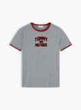 Γκρι Slim T-Shirt Με Varsity Λογότυπο  Γυναίκες