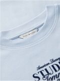 Blue Logo Interlock Knit Crew Neck T-Shirt  Women