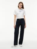 Beige Logo Interlock Knit Crew Neck T-Shirt  Women